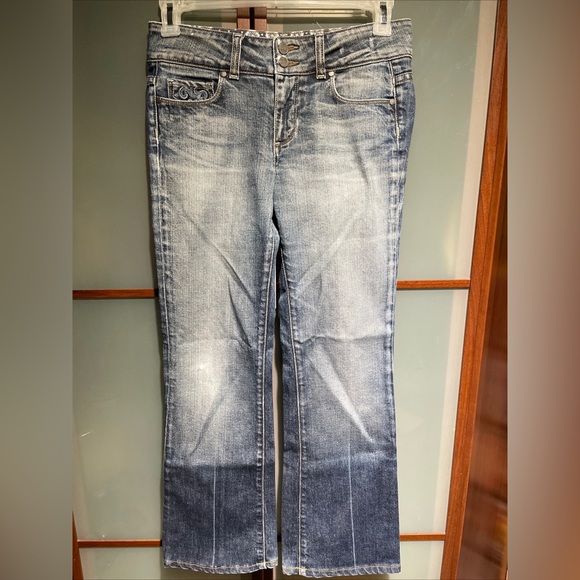Paige Premium Denim Hidden Hills Reconstructed Embroidered Jeans Size 28 - Picture 2 of 10